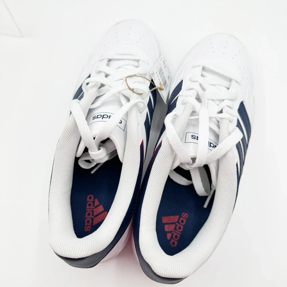 Adidas Hoops 4.0 Low Mens Size 9 Athletic Sneaker Trainers Navy Red White JQ9986